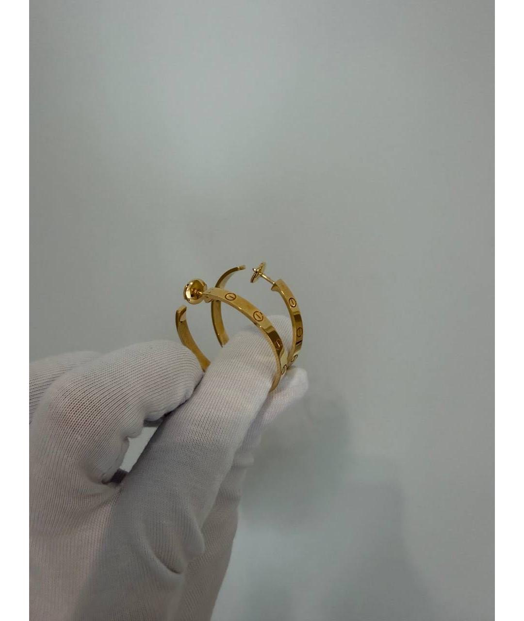 CARTIER Золотые серьги из желтого золота, фото 4