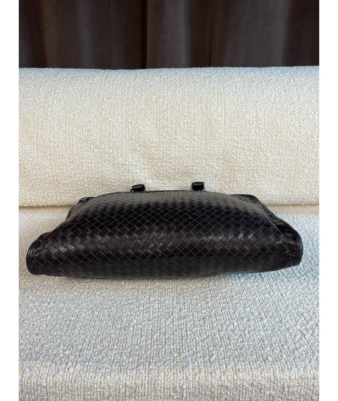 BOTTEGA VENETA Коричневый кожаный портфель, фото 7