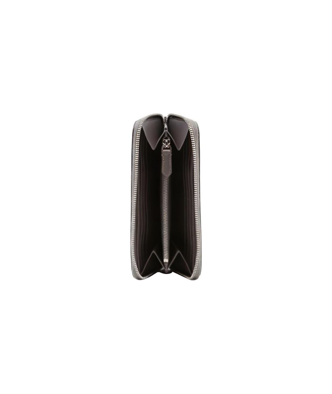 BURBERRY Серый кожаный кошелек, фото 3