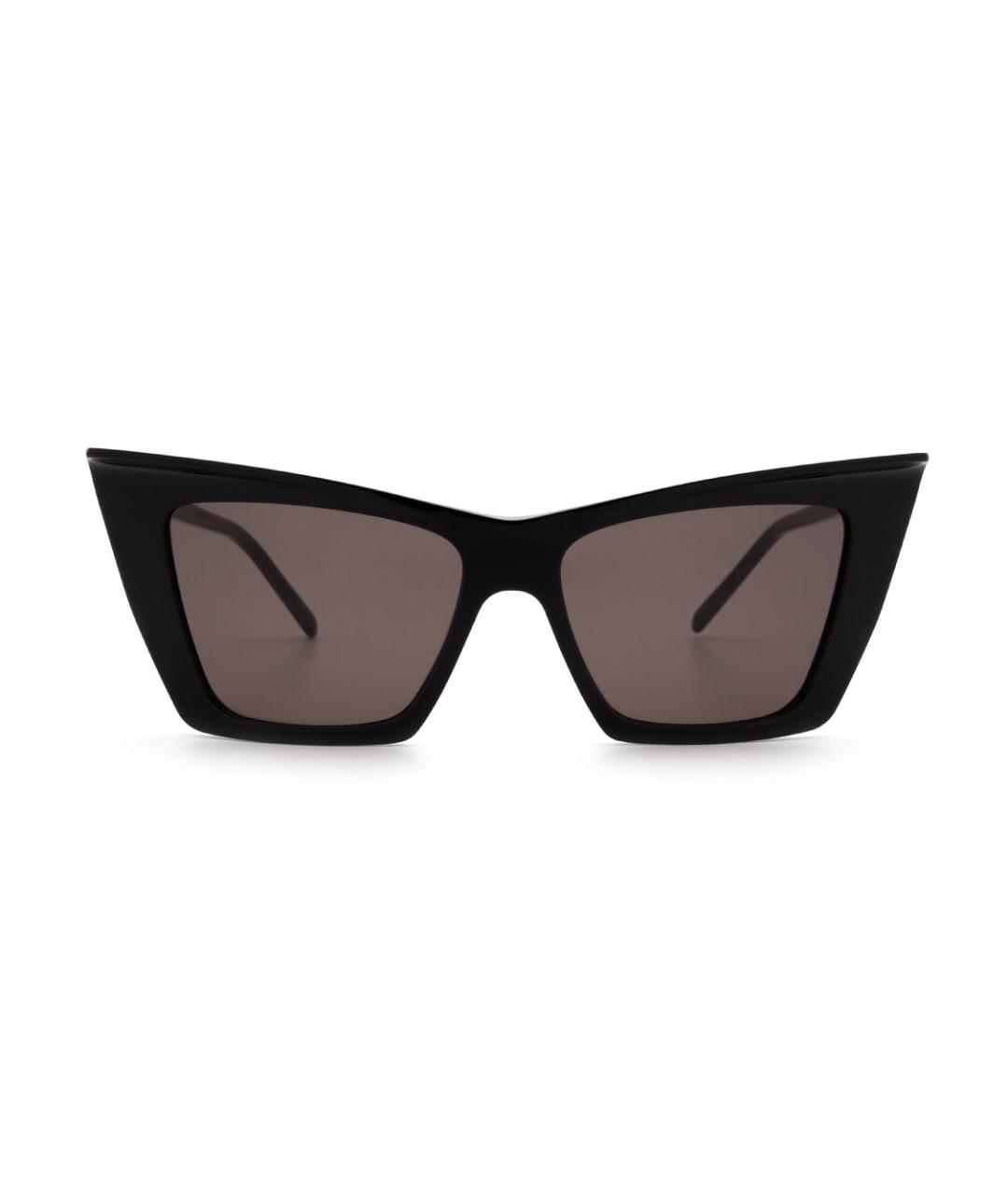 SAINT LAURENT Черные пластиковые солнцезащитные очки, фото 1