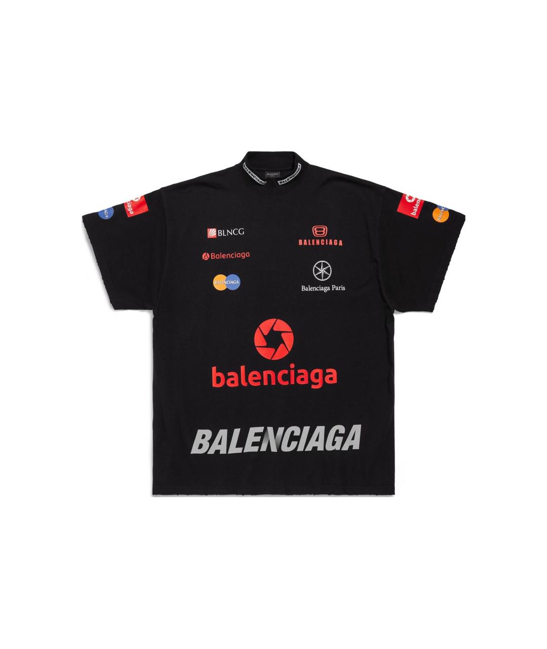 BALENCIAGA Черная футболка, фото 1