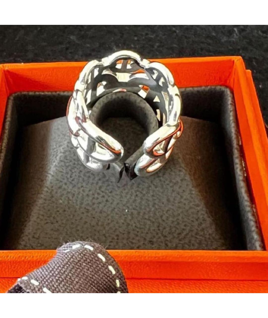 HERMES Серебряное серебряное кольцо, фото 4