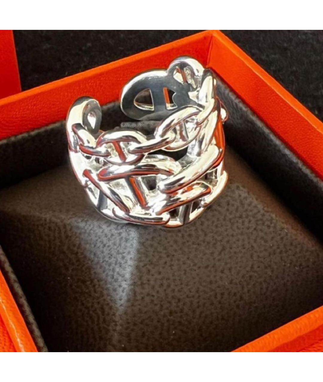 HERMES Серебряное серебряное кольцо, фото 2