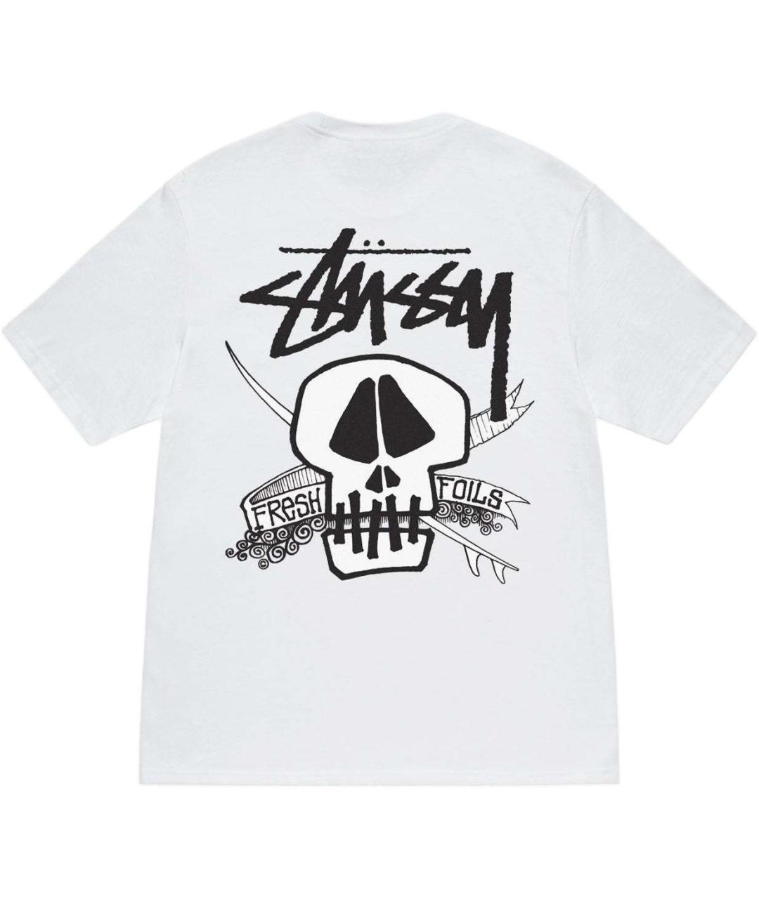 STUSSY Белая футболка, фото 2