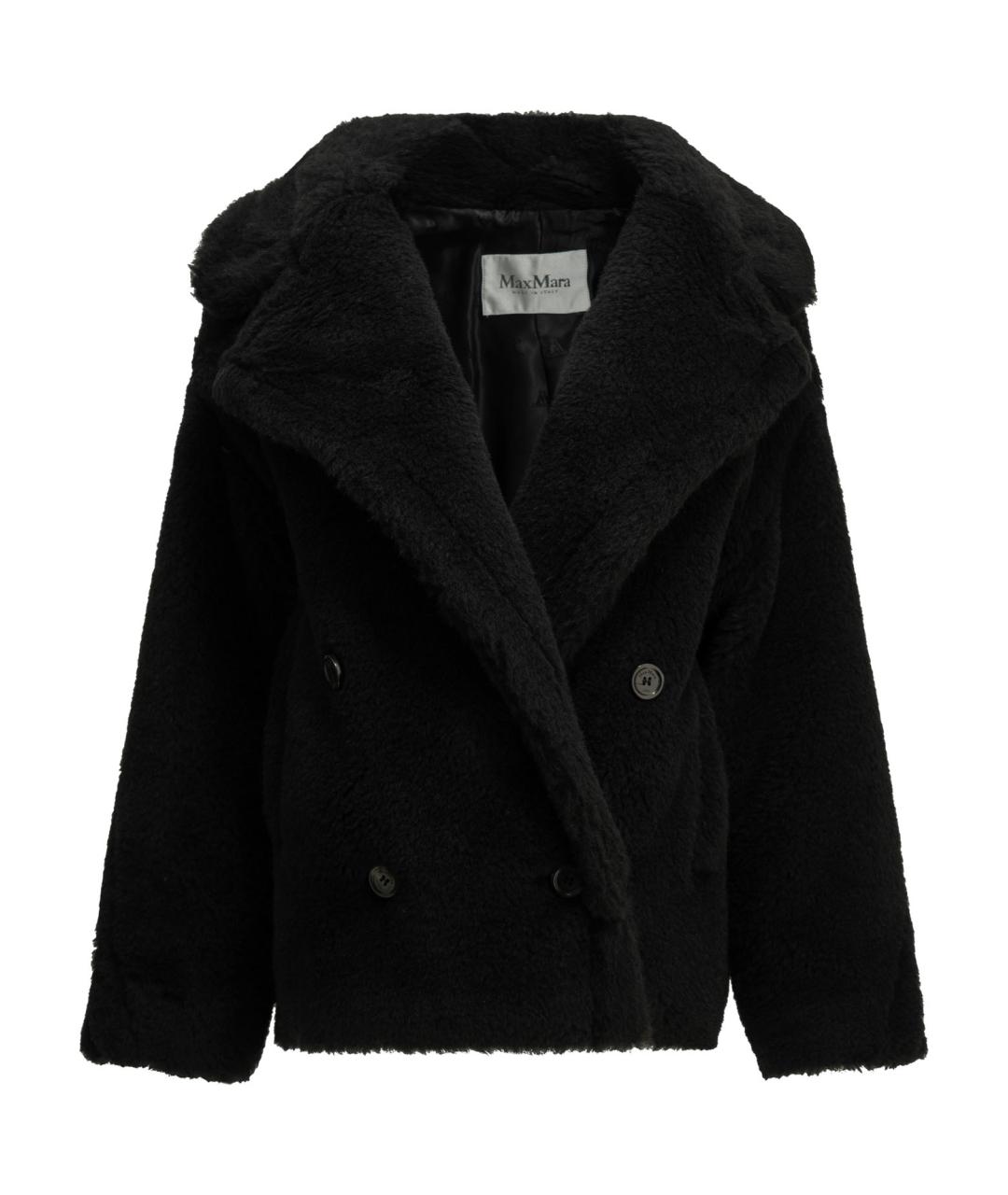 MAX MARA Черное шерстяное пальто, фото 1