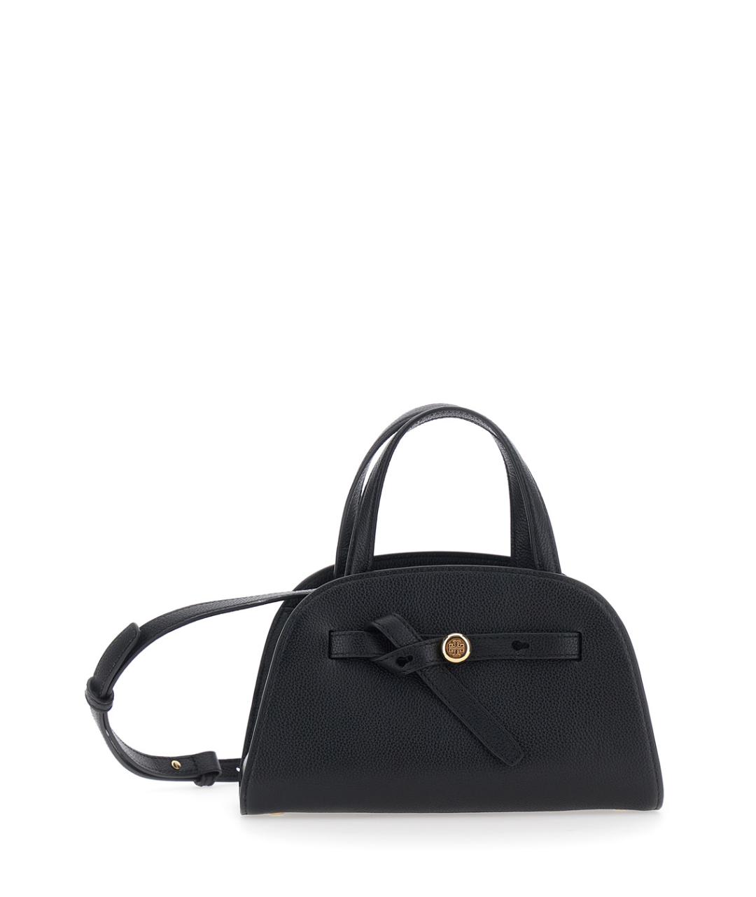 TORY BURCH Черная кожаная сумка через плечо, фото 1