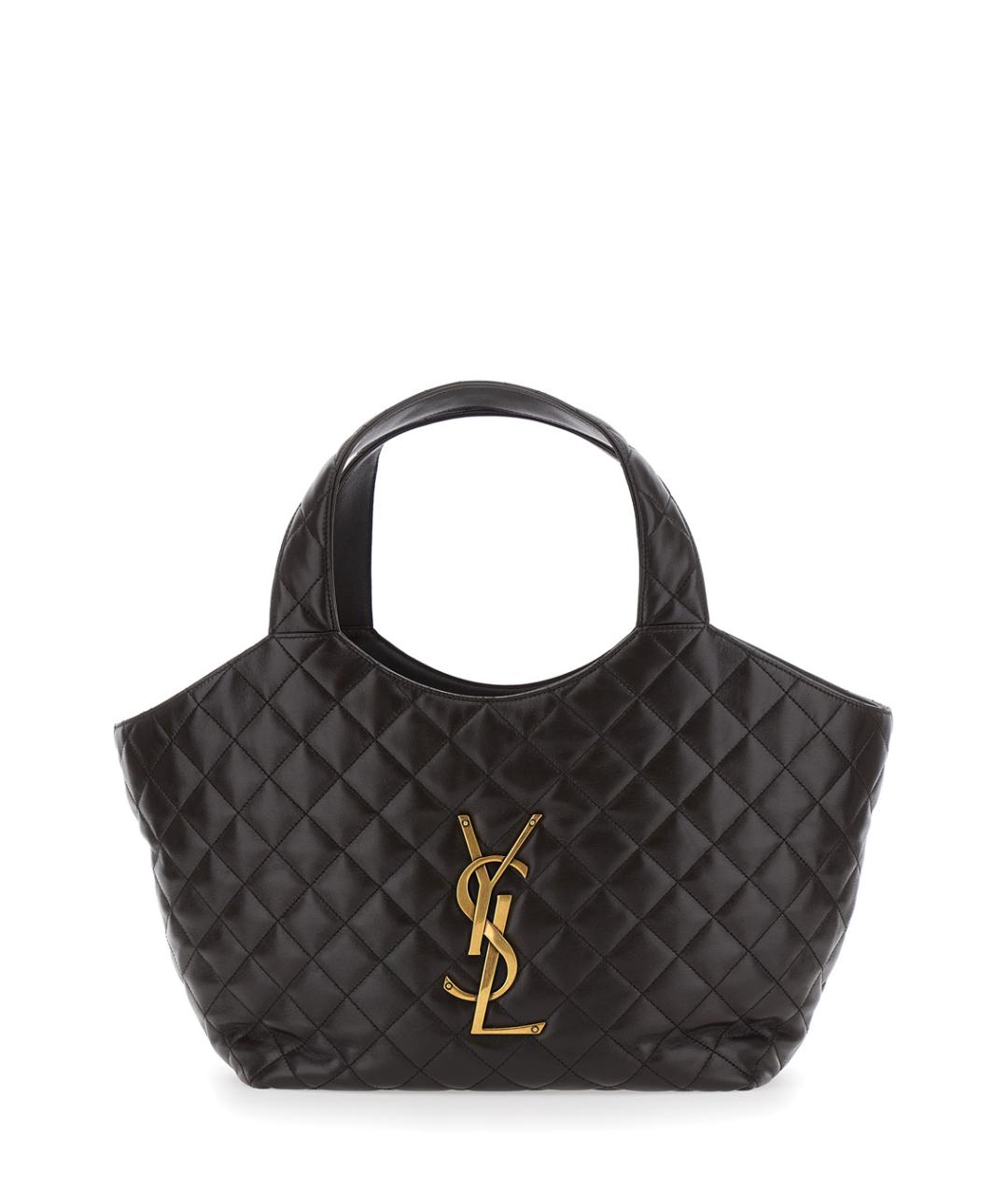 SAINT LAURENT Коричневая кожаная сумка через плечо, фото 1