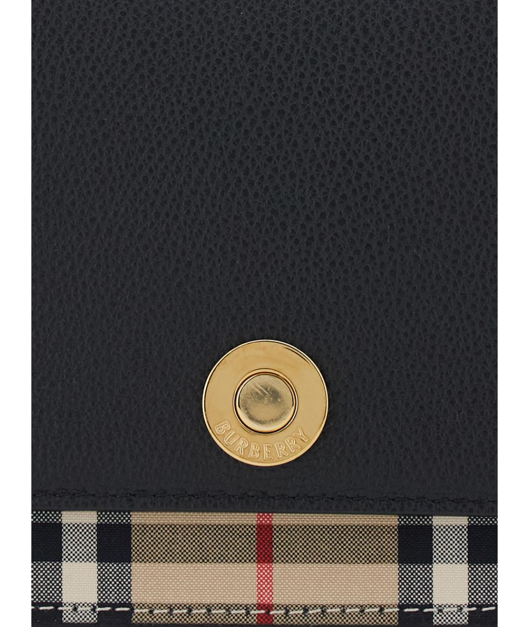 BURBERRY Черная кожаная сумка через плечо, фото 3