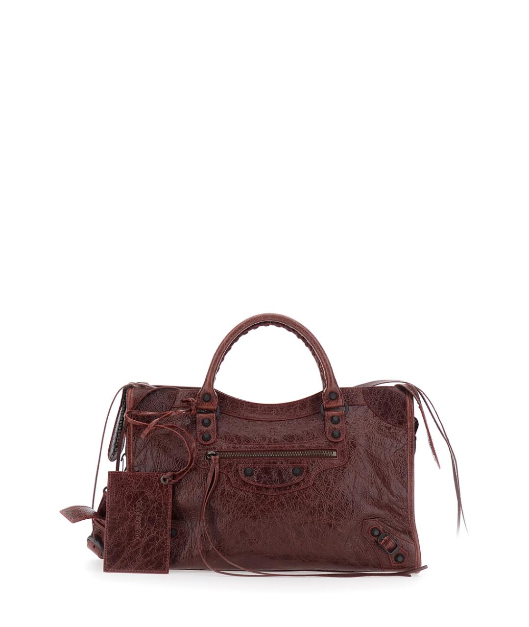 BALENCIAGA Бордовая сумка тоут, фото 1