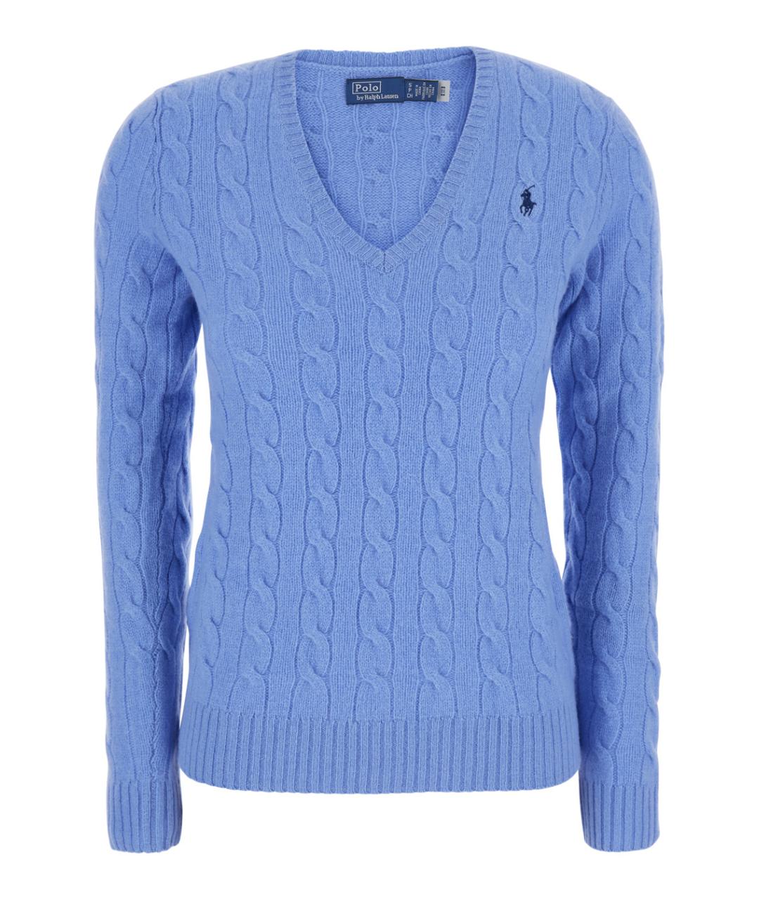 POLO RALPH LAUREN Синий шерстяной джемпер / свитер, фото 1