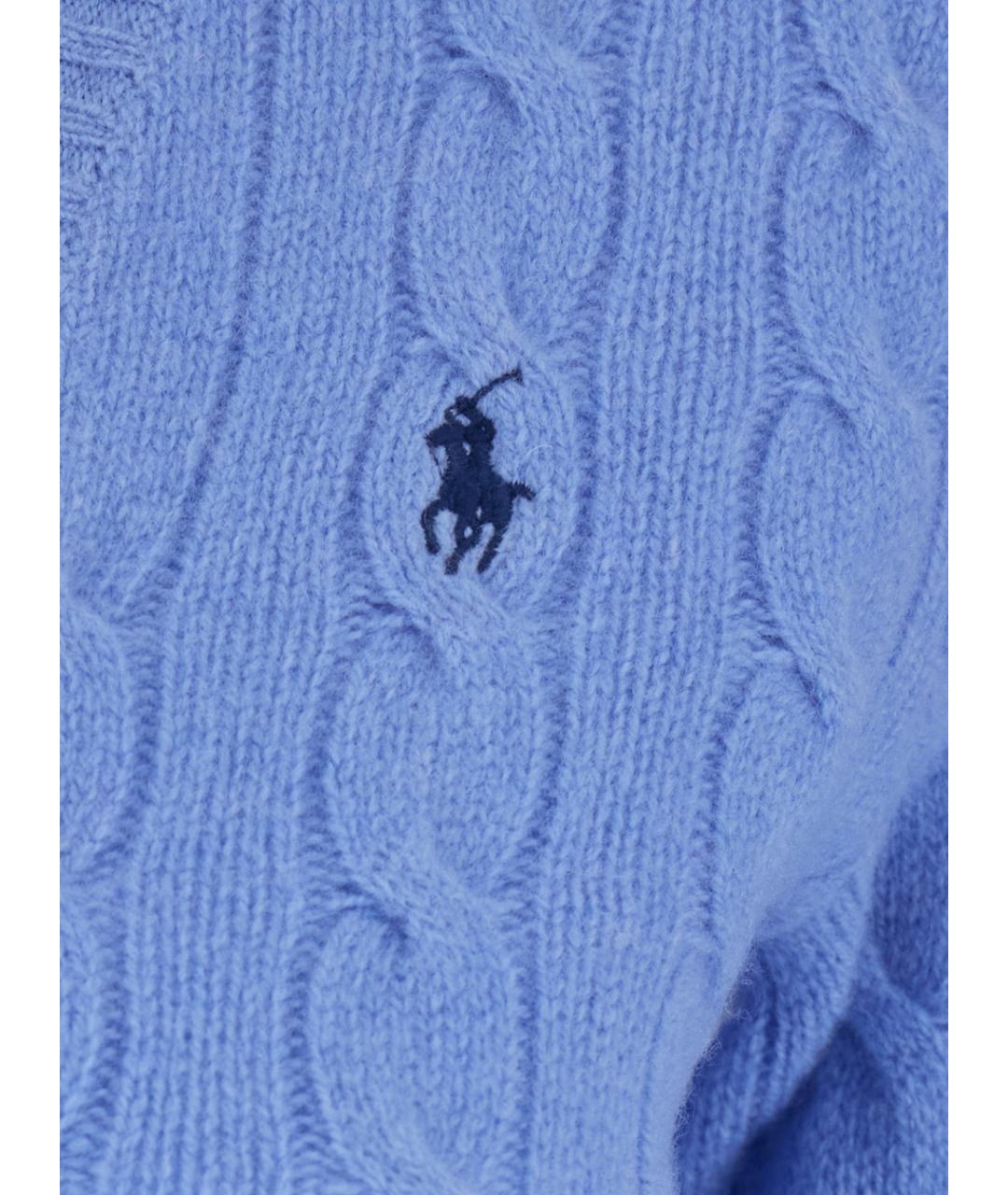 POLO RALPH LAUREN Синий шерстяной джемпер / свитер, фото 3