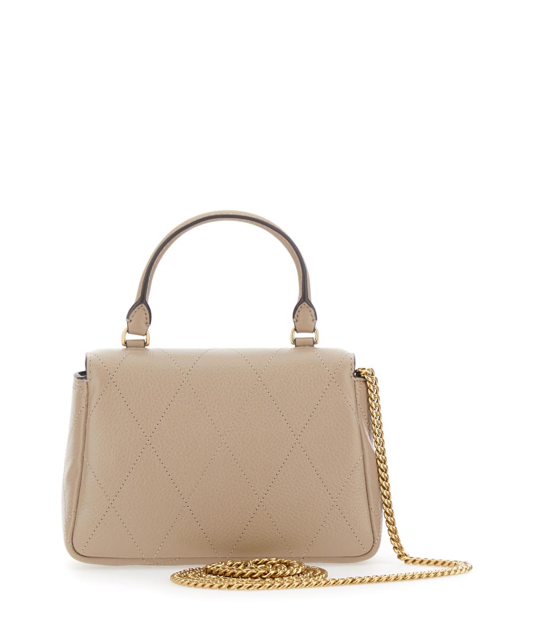 TORY BURCH Бежевая кожаная сумка через плечо, фото 2