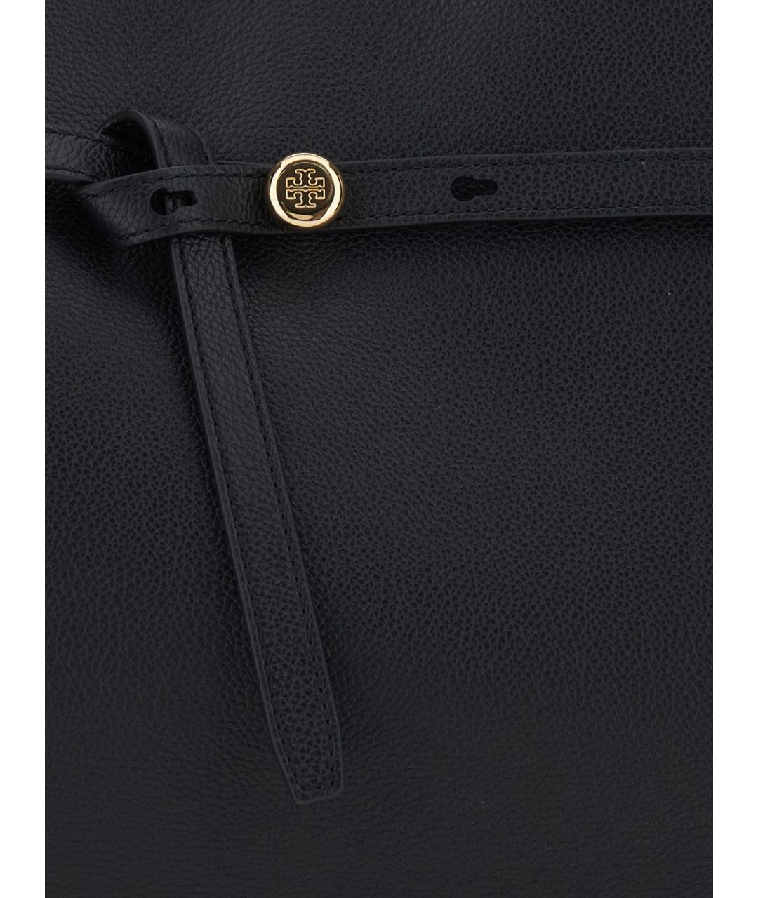TORY BURCH Черная кожаная сумка через плечо, фото 3