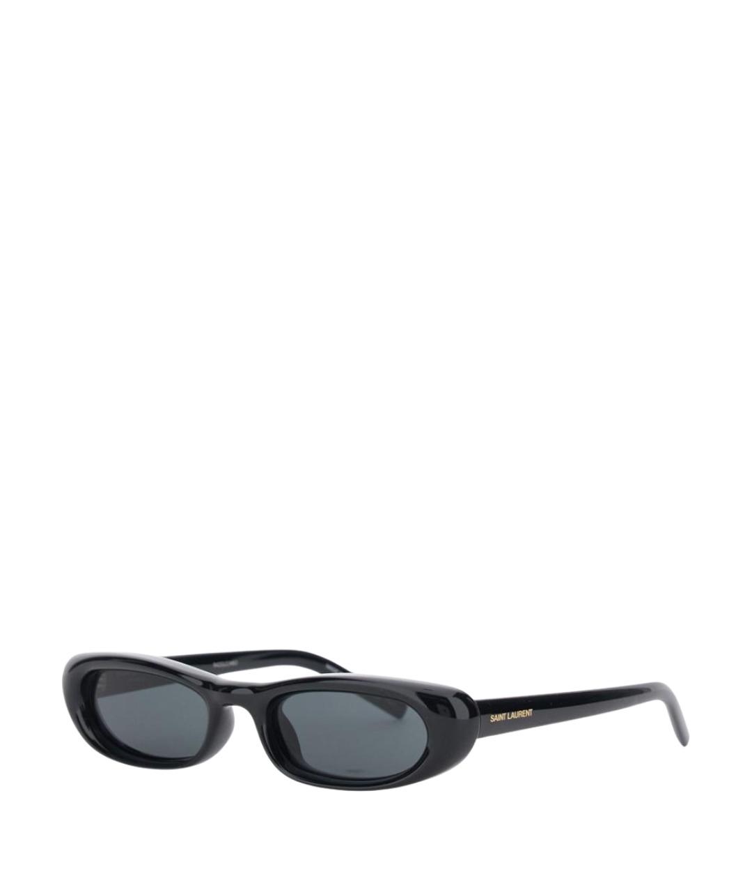 SAINT LAURENT Черные пластиковые солнцезащитные очки, фото 1