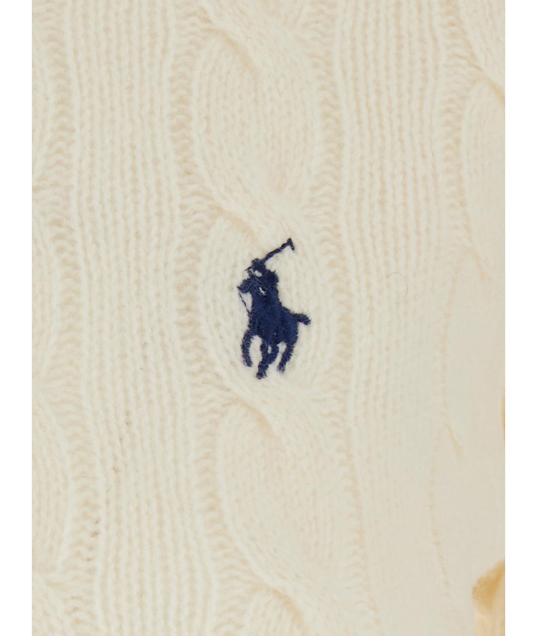 POLO RALPH LAUREN Белый шерстяной джемпер / свитер, фото 3