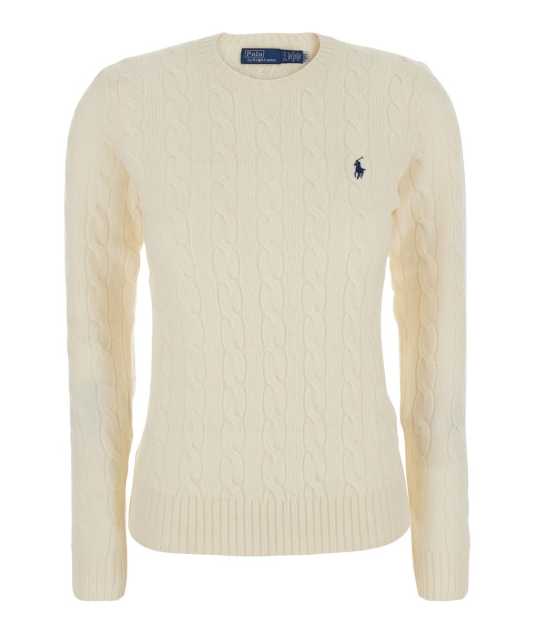 POLO RALPH LAUREN Белый шерстяной джемпер / свитер, фото 1