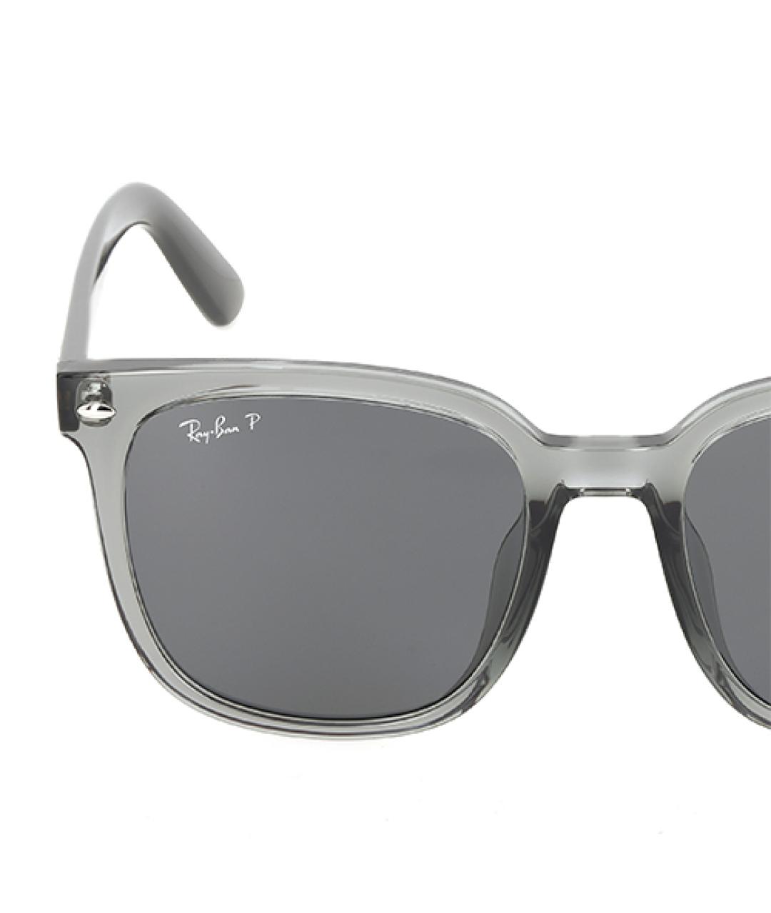 RAY BAN Серые пластиковые солнцезащитные очки, фото 4