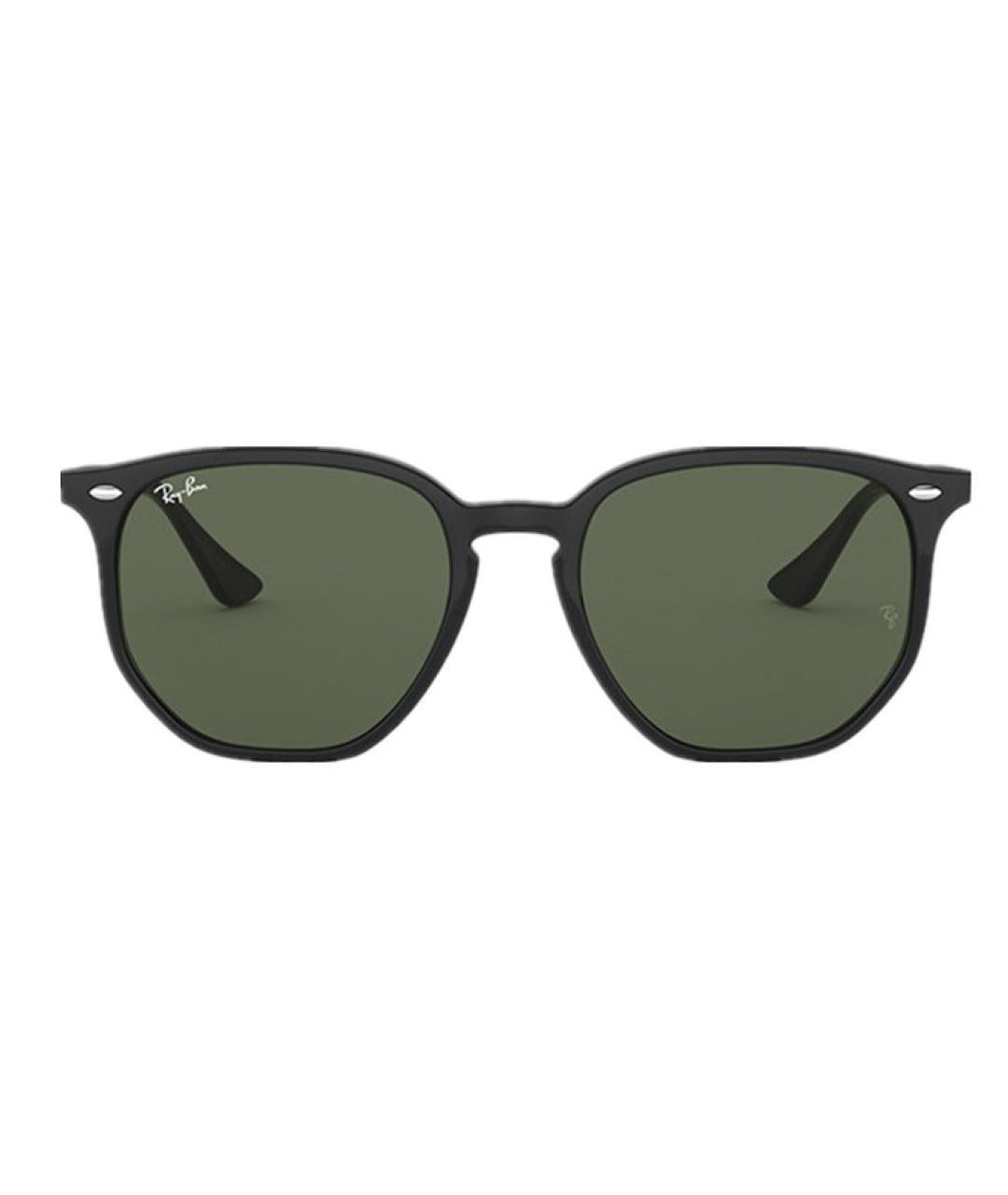 RAY BAN Черные пластиковые солнцезащитные очки, фото 1