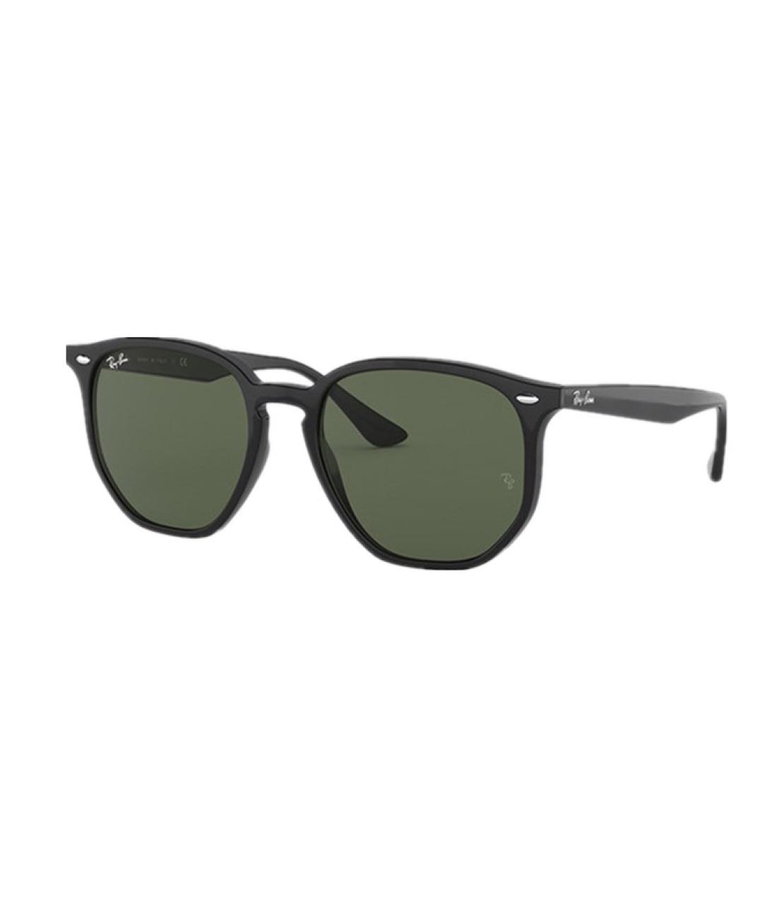 RAY BAN Черные пластиковые солнцезащитные очки, фото 2