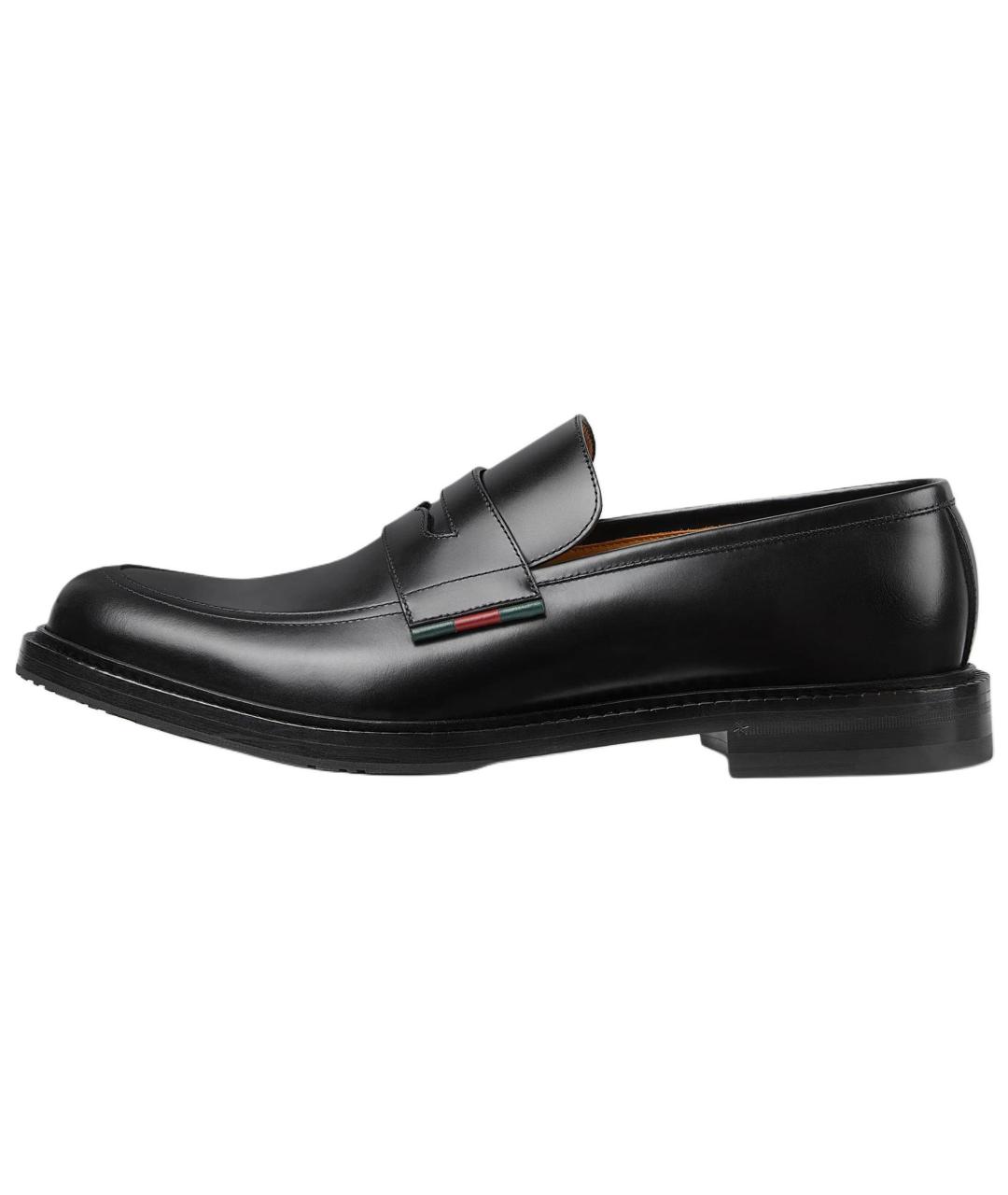 GUCCI Черные кожаные лоферы, фото 2