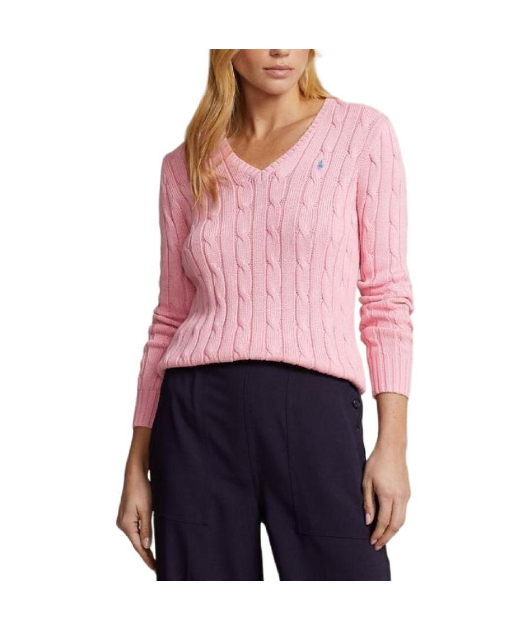 POLO RALPH LAUREN Розовый джемпер / свитер, фото 3