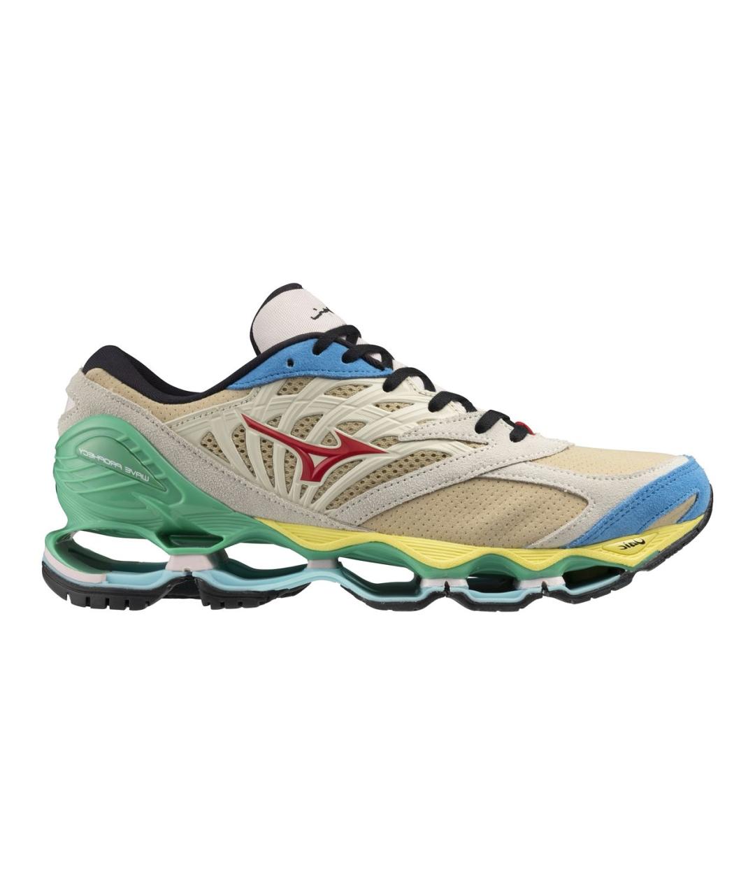 MIZUNO Бежевые замшевые низкие кроссовки / кеды, фото 7