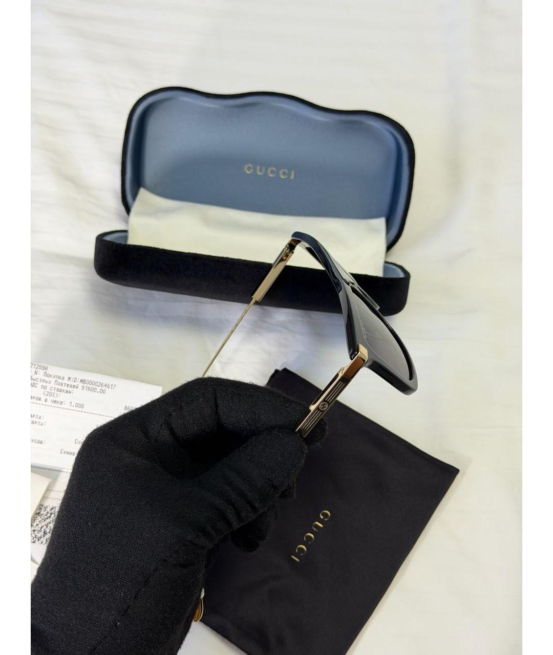 GUCCI Черные солнцезащитные очки, фото 7