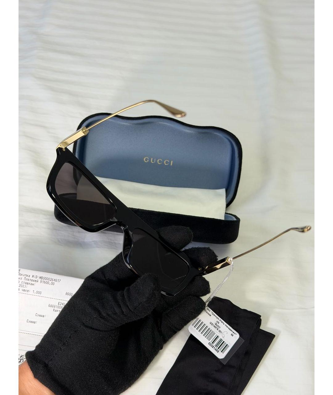 GUCCI Черные солнцезащитные очки, фото 6