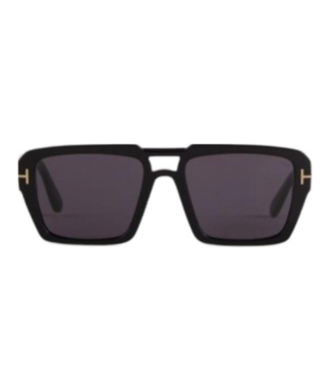 TOM FORD Черные пластиковые солнцезащитные очки, фото 1