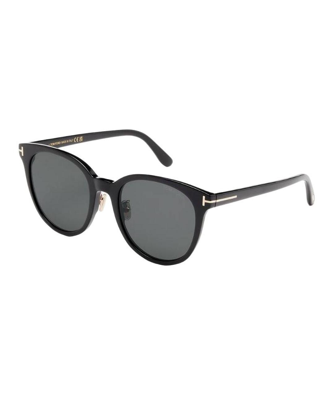 TOM FORD Черные пластиковые солнцезащитные очки, фото 1