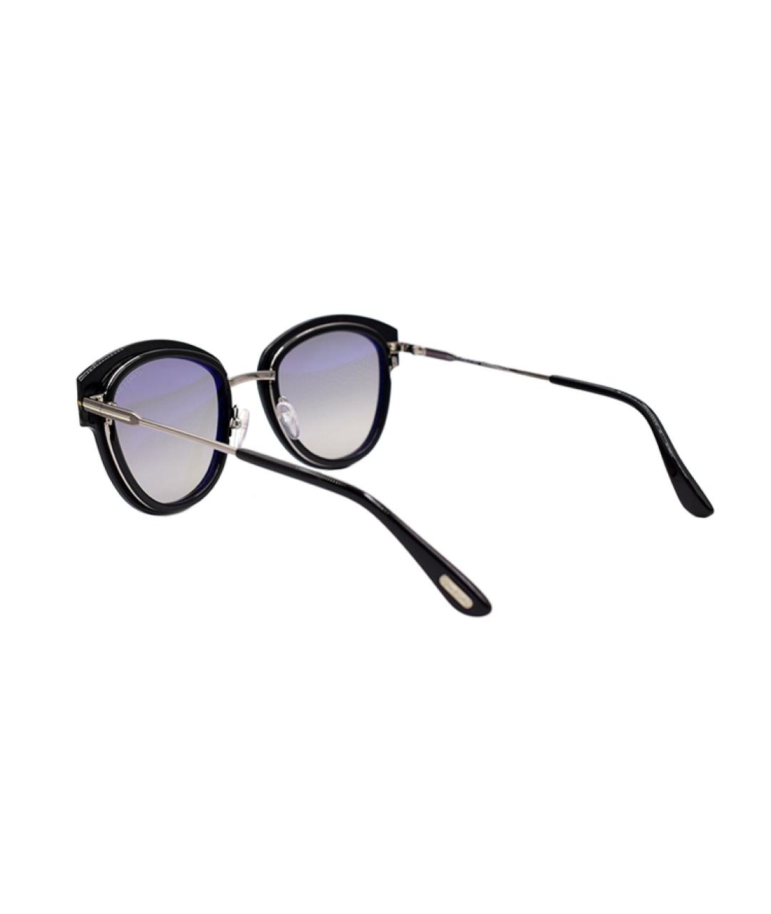 TOM FORD Черные металлические солнцезащитные очки, фото 3
