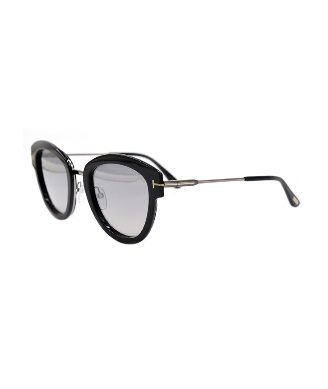 TOM FORD Черные металлические солнцезащитные очки, фото 1