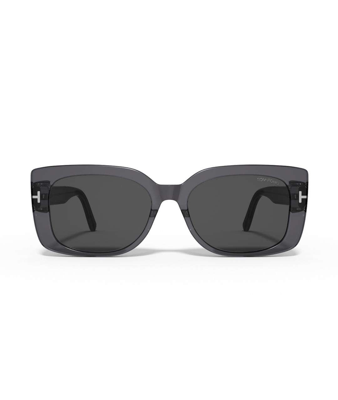 TOM FORD Черные пластиковые солнцезащитные очки, фото 2