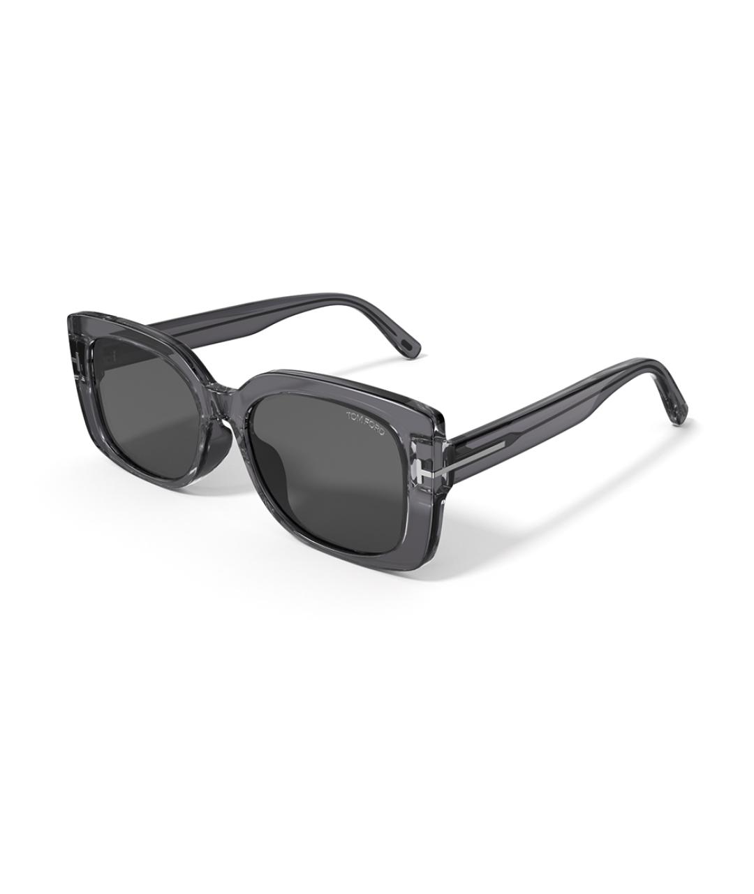 TOM FORD Черные пластиковые солнцезащитные очки, фото 1