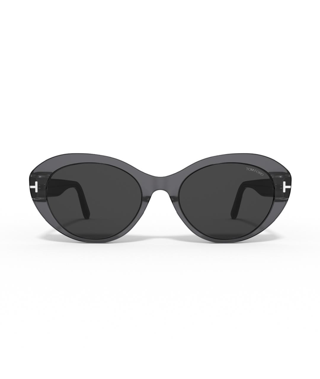 TOM FORD Серые пластиковые солнцезащитные очки, фото 2
