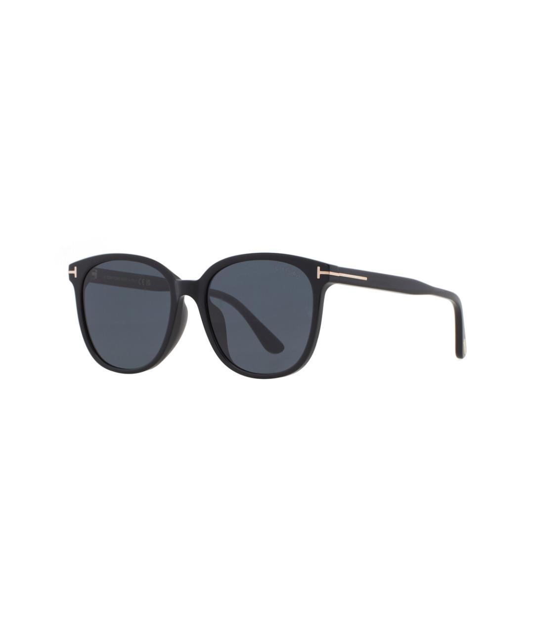 TOM FORD Черные пластиковые солнцезащитные очки, фото 1
