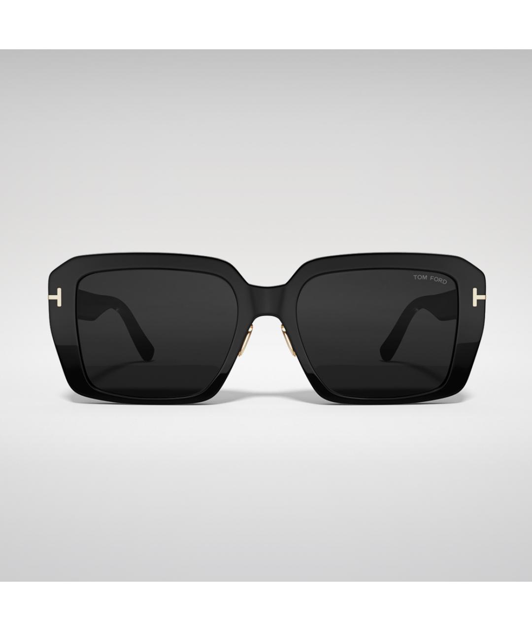 TOM FORD Черные пластиковые солнцезащитные очки, фото 2