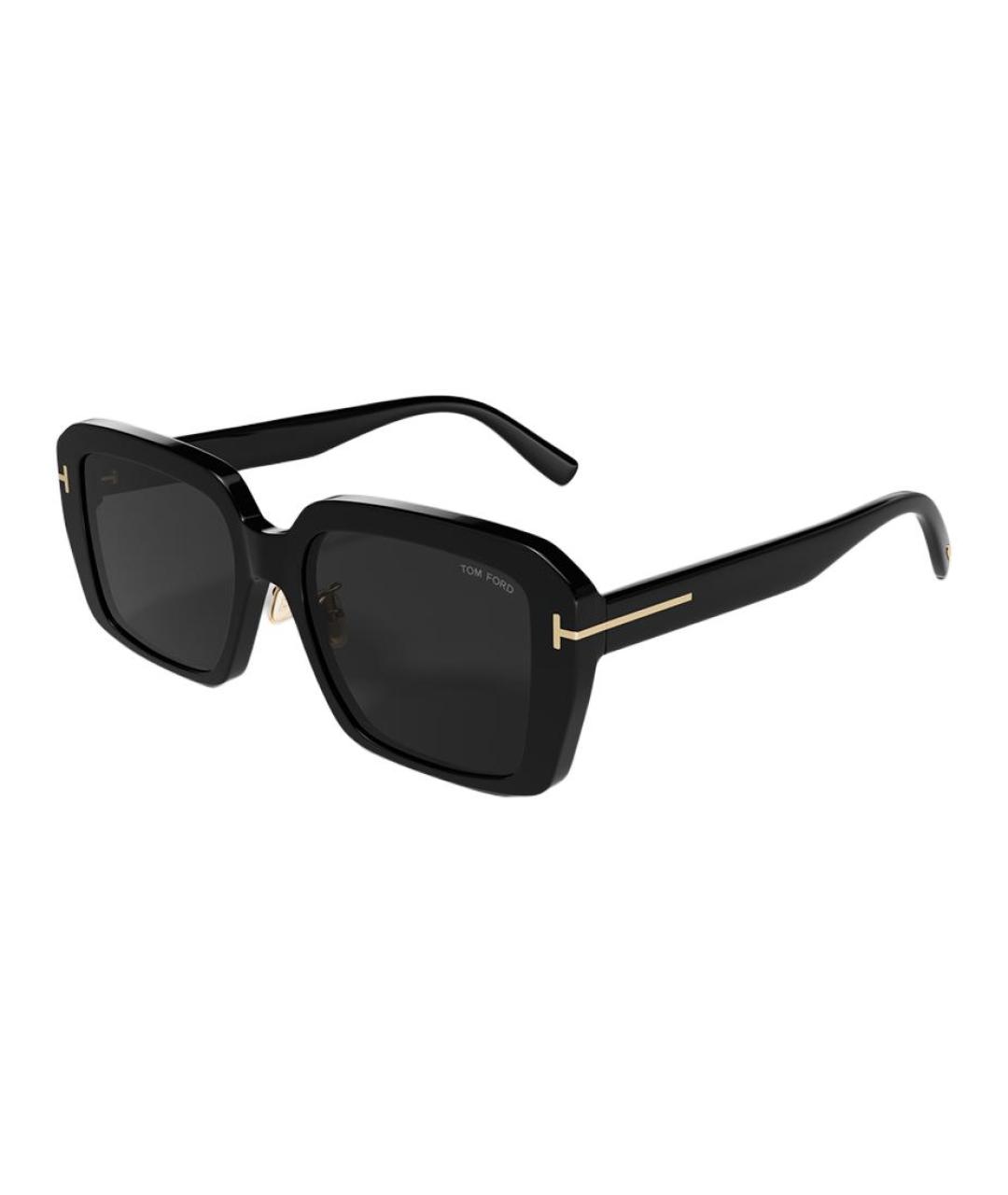TOM FORD Черные пластиковые солнцезащитные очки, фото 1