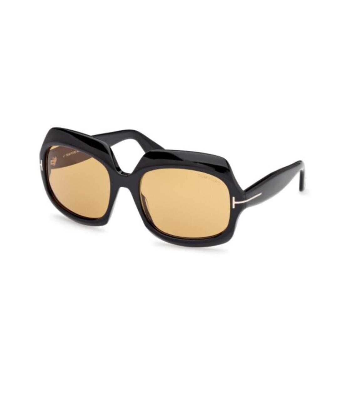 TOM FORD Черные пластиковые солнцезащитные очки, фото 1