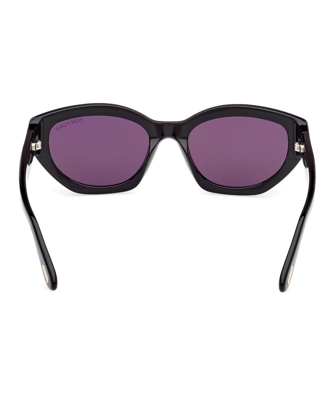TOM FORD Черные пластиковые солнцезащитные очки, фото 4