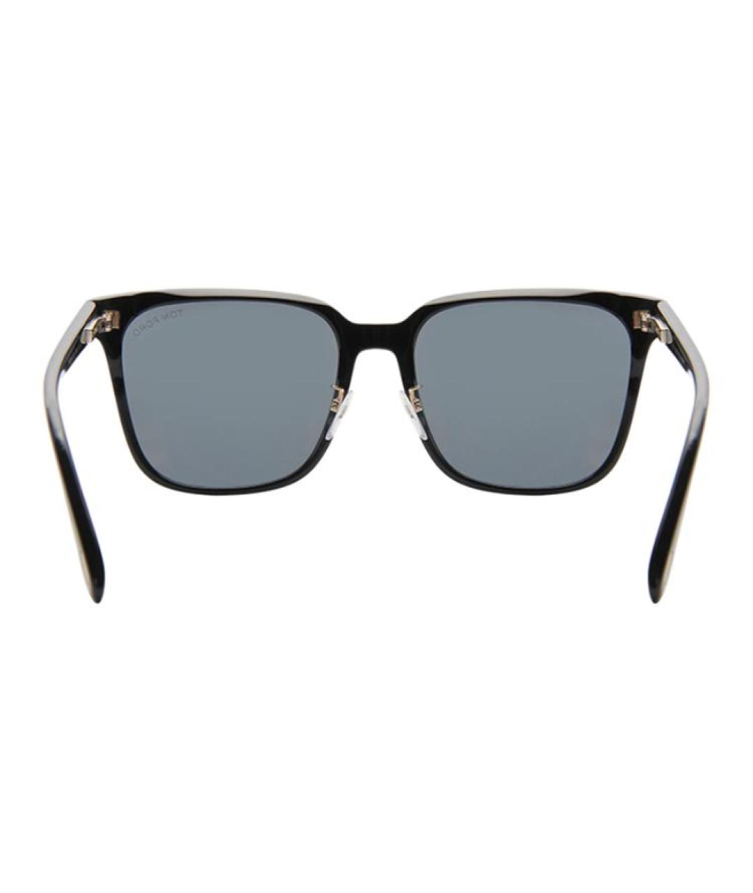 TOM FORD Черные пластиковые солнцезащитные очки, фото 3