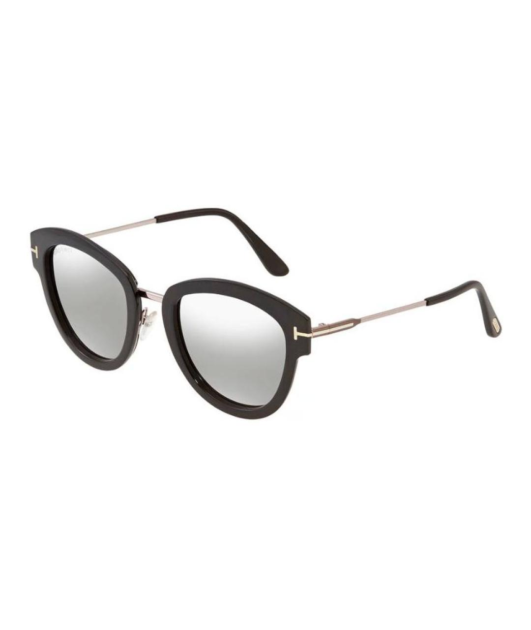 TOM FORD Черные пластиковые солнцезащитные очки, фото 1
