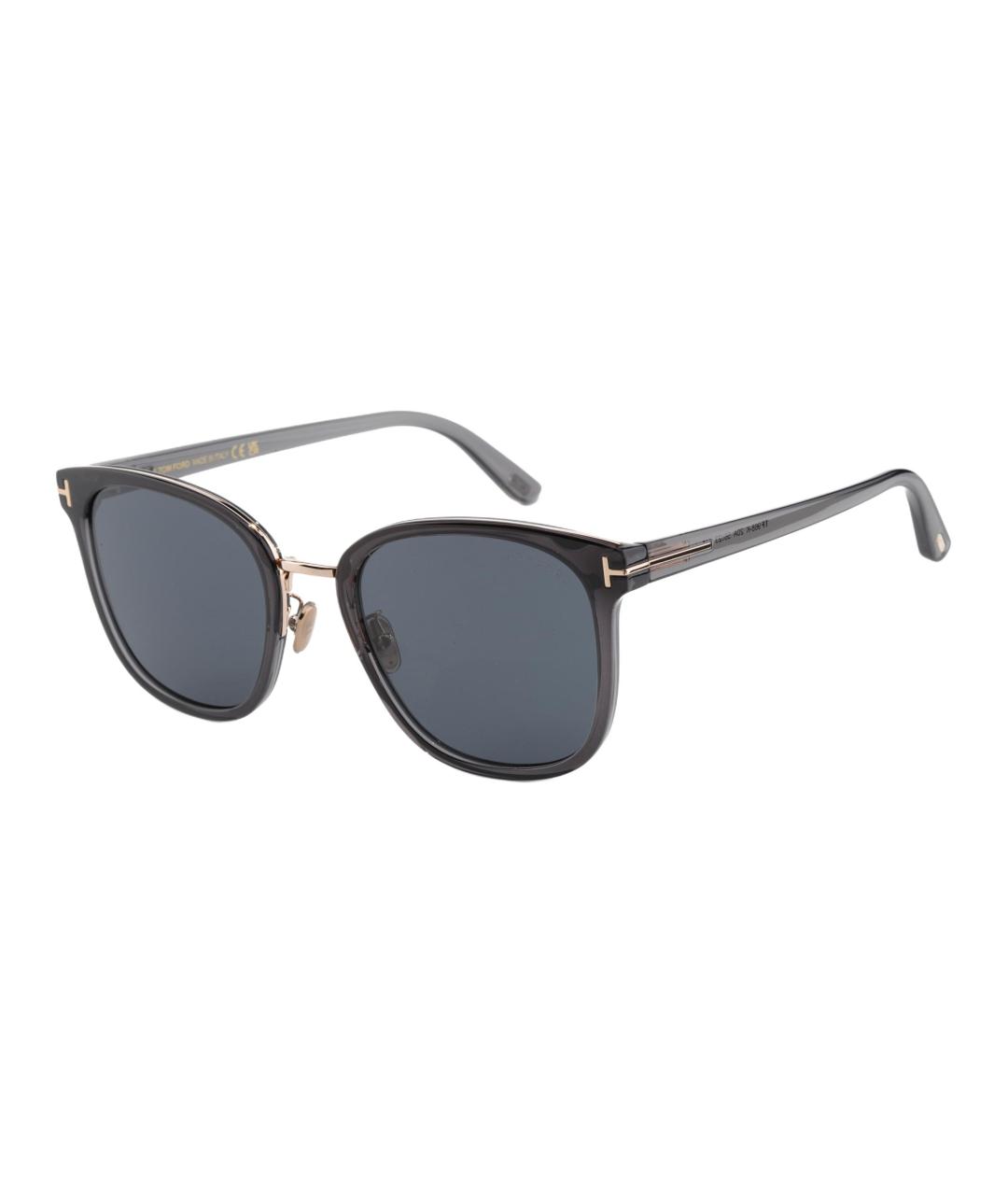 TOM FORD Серые пластиковые солнцезащитные очки, фото 1