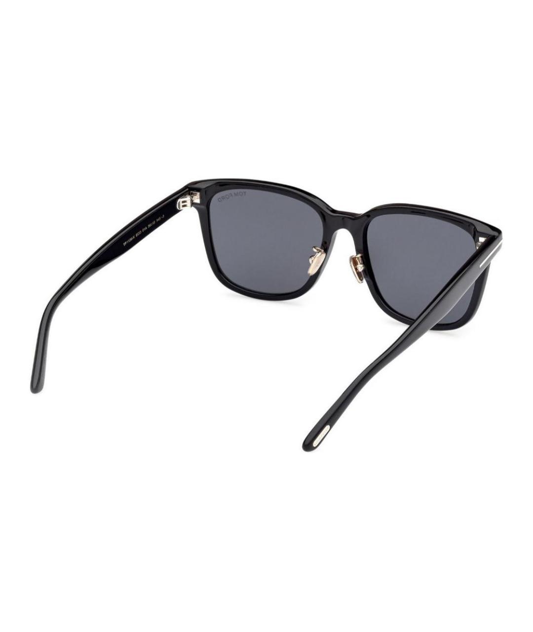 TOM FORD Черные пластиковые солнцезащитные очки, фото 4