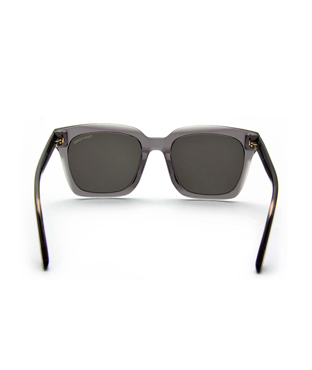 TOM FORD Серые пластиковые солнцезащитные очки, фото 3