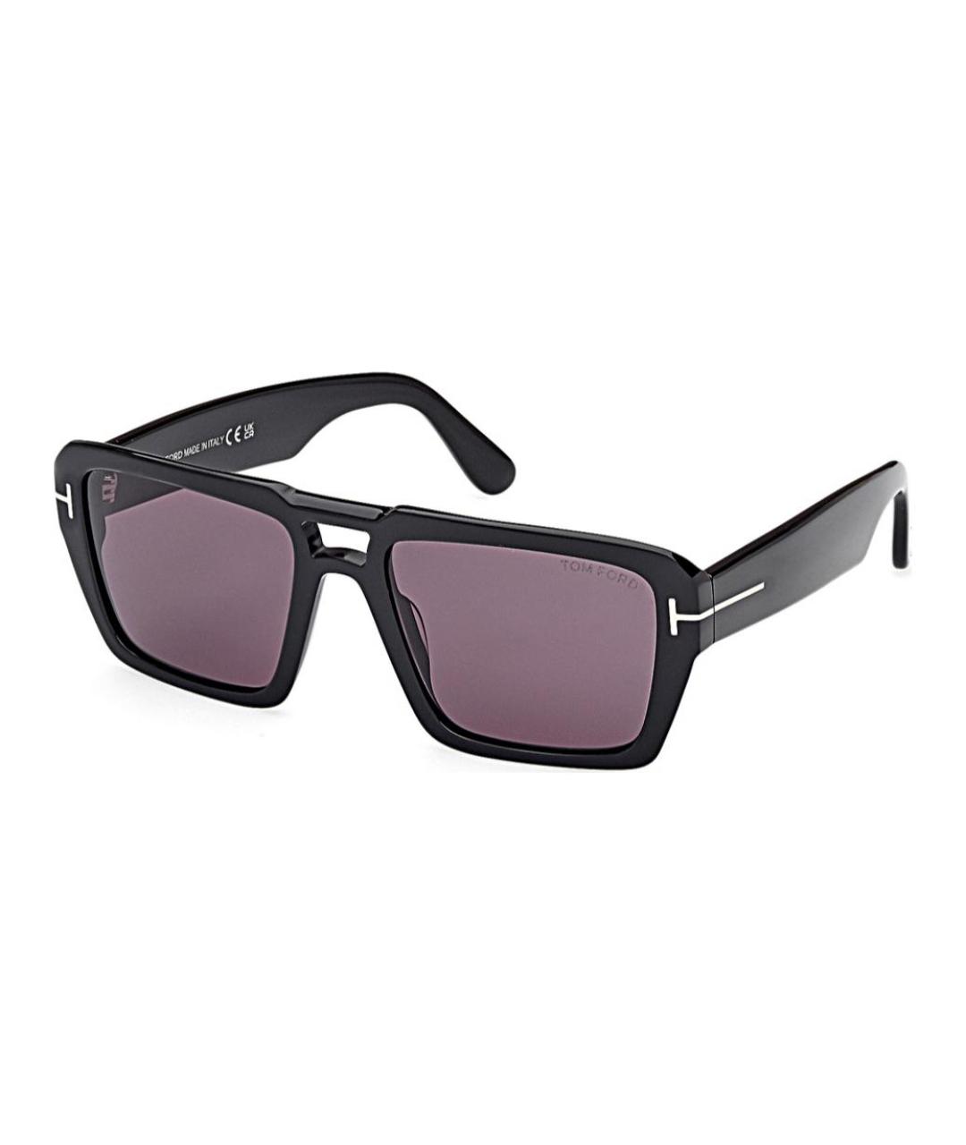 TOM FORD Черные пластиковые солнцезащитные очки, фото 1