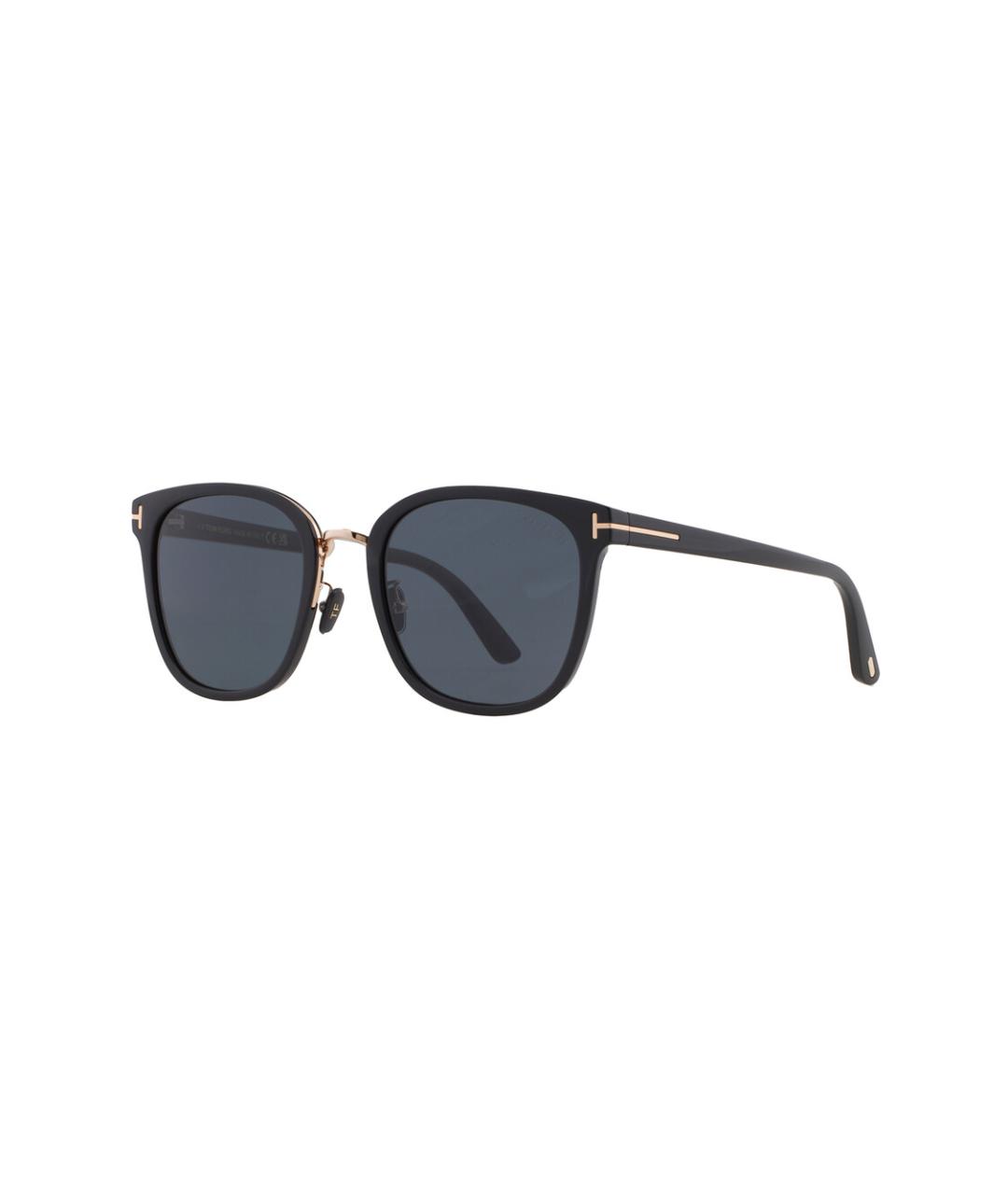 TOM FORD Черные пластиковые солнцезащитные очки, фото 1