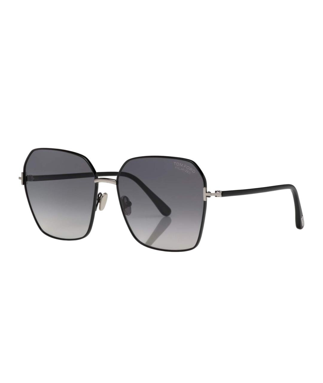 TOM FORD Черные металлические солнцезащитные очки, фото 1