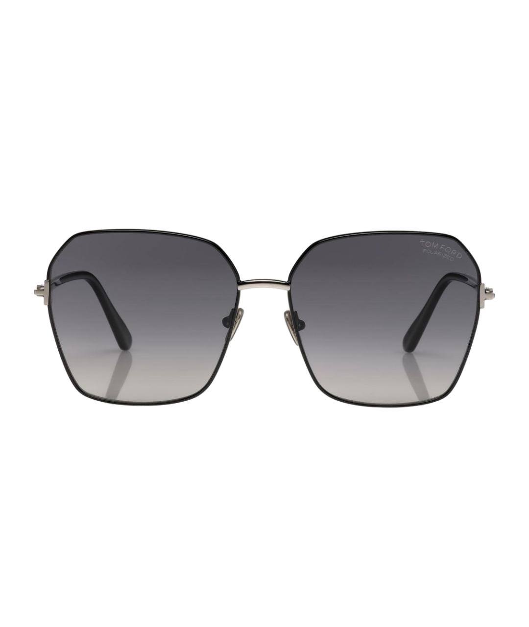 TOM FORD Черные металлические солнцезащитные очки, фото 2