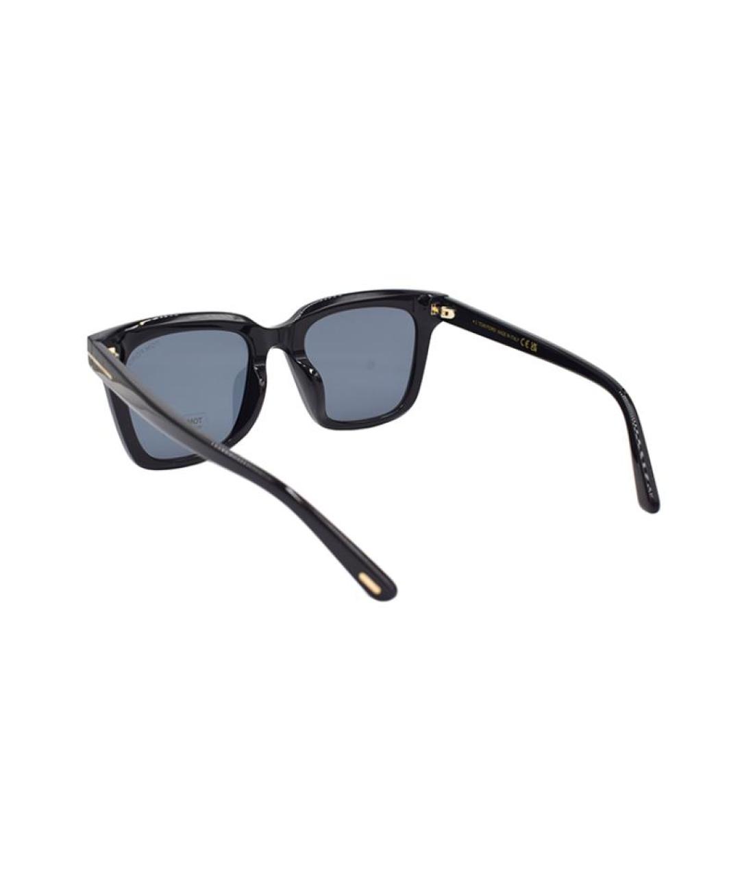 TOM FORD Черные пластиковые солнцезащитные очки, фото 3